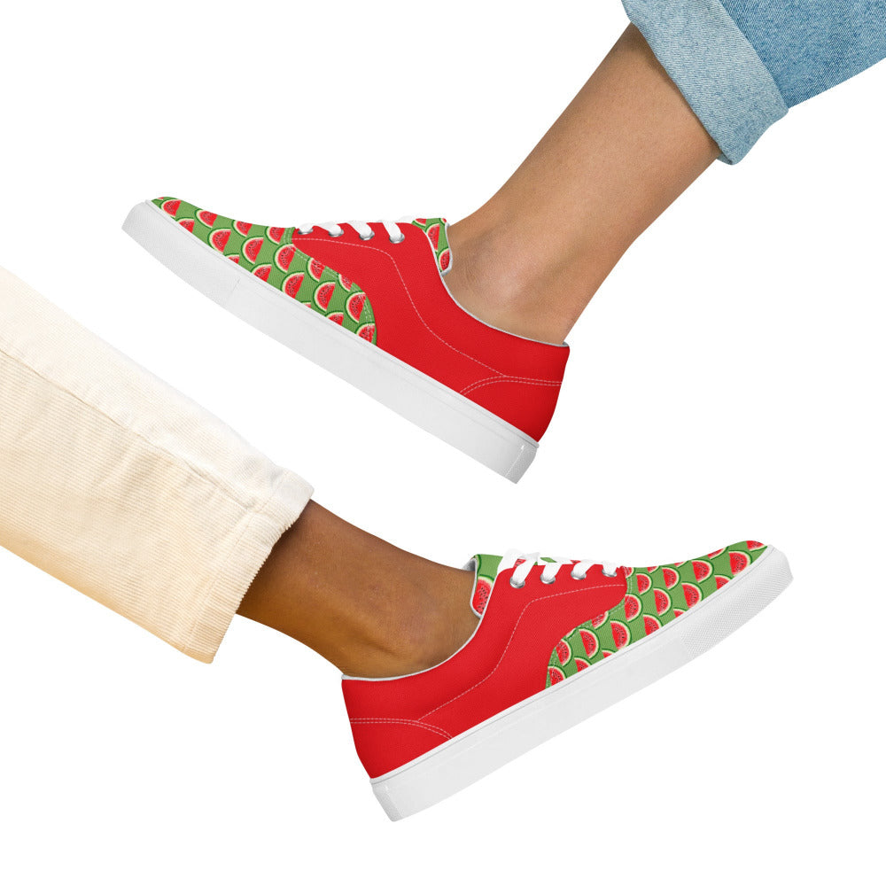 Watermelon Womens Canvas Sneakers - https://ascensionemporium.net